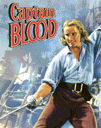 Errol Flynn in his first swashbuckler, Captain Blood.