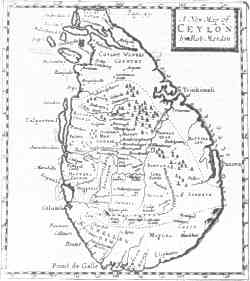 Antique map of Ceylon.  Click on image to follow link.