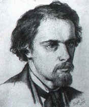 Dante Rossetti looking spiffy in a self portrait (1855).