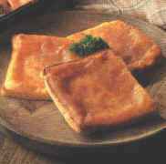 Welsh rarebit/rabbit.  Click for a recipe.